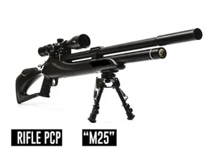 Rifle Pcp M25 + Bipode + Bombin + Mira 6-24x50