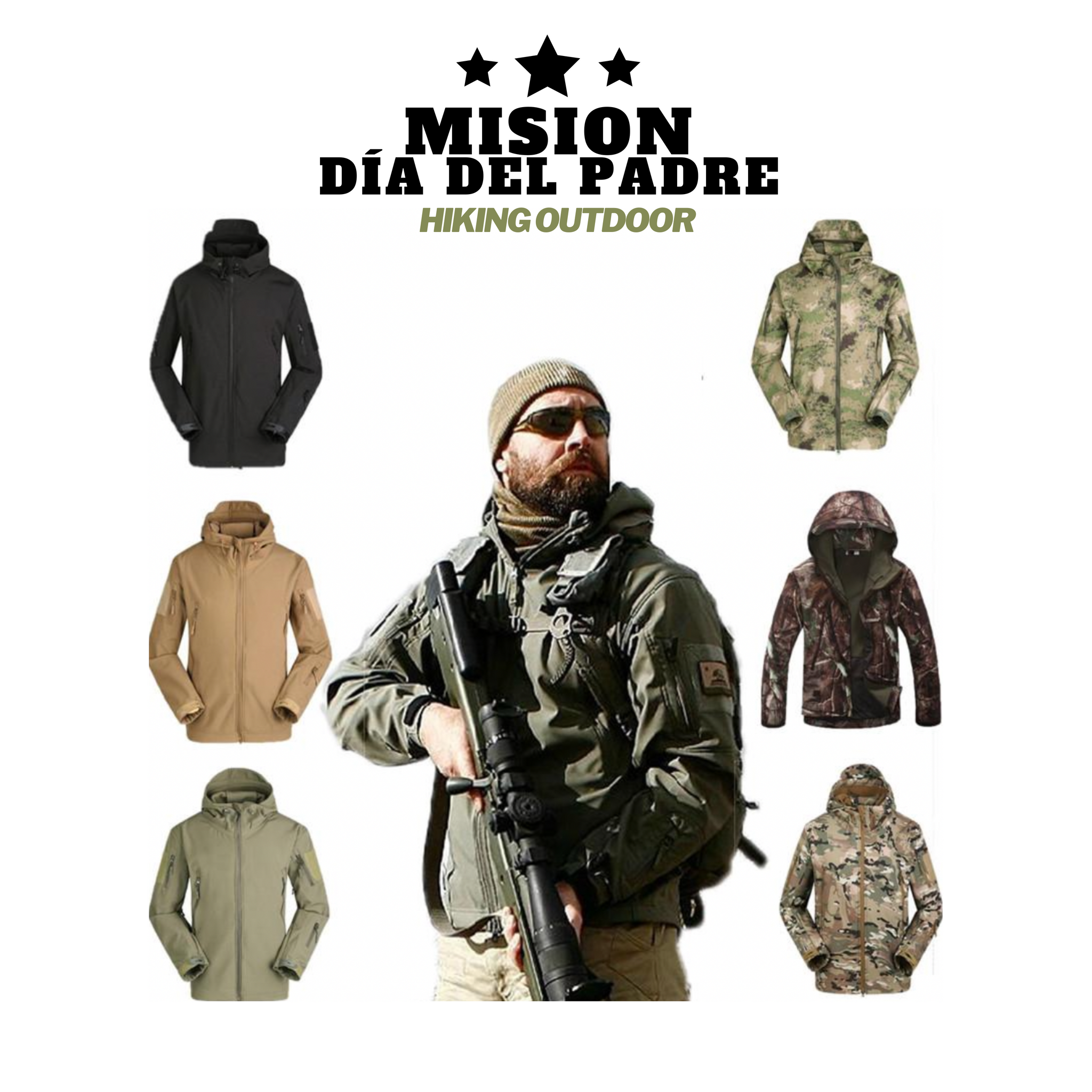 Chaqueta táctica militar impermeable (Envío gratis)