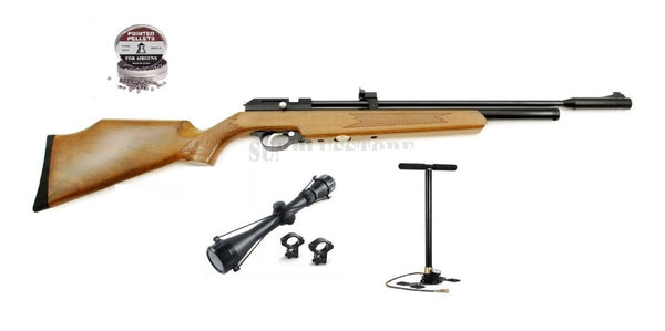 Ofertas Pack - Rifle pcp pr900w + bombin + mira + poston