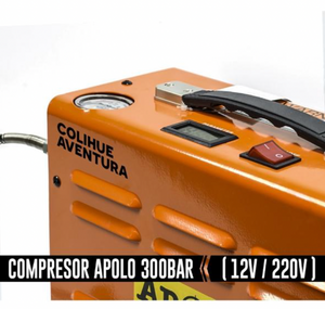 Compresor Apolo 300 BAR - Alimentación Dual 12v y 220v