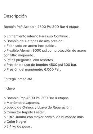 Bombin PCP  4 etapas  / OFERTA !!!