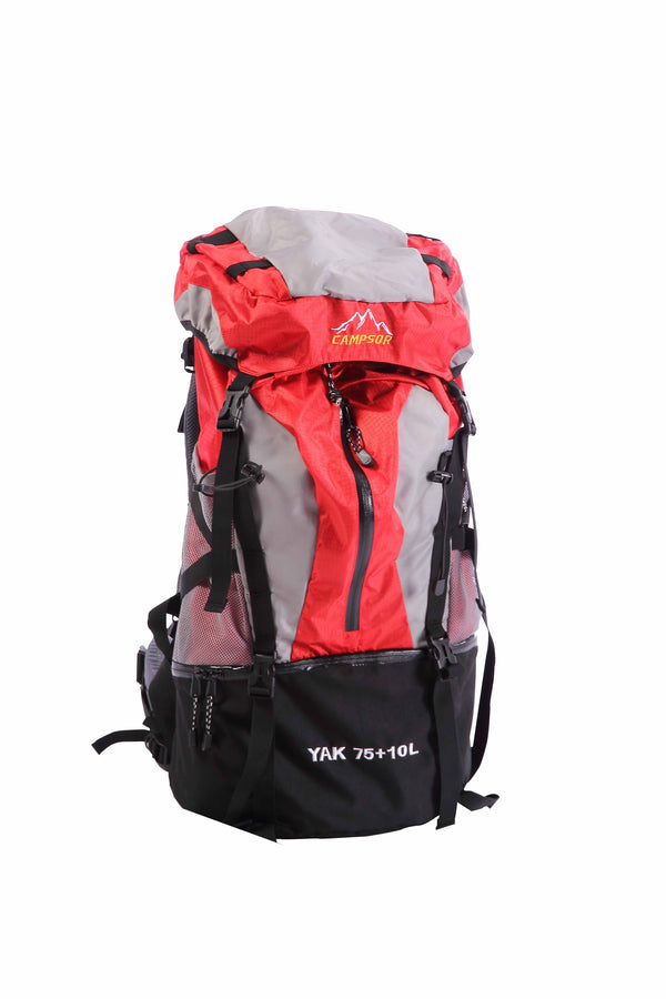 MOCHILA CAMPING CAMPSOR YAK 75+10L C.ROJO