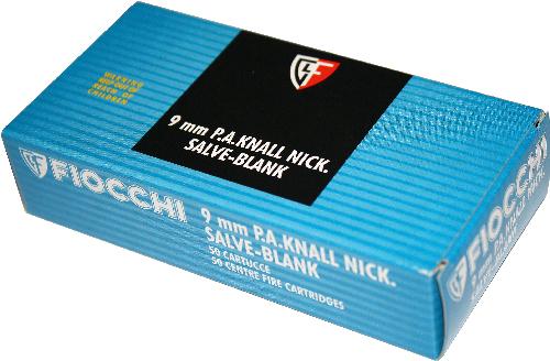 FOGUEO FIOCCHI 9 mm / CAJA DE 50 UNIDADES