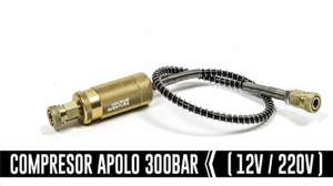 Compresor Apolo 300 BAR - Alimentación Dual 12v y 220v