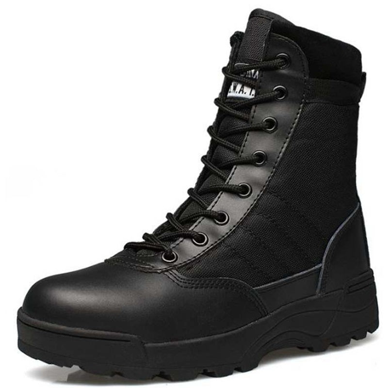 Botas militares top negras hombre