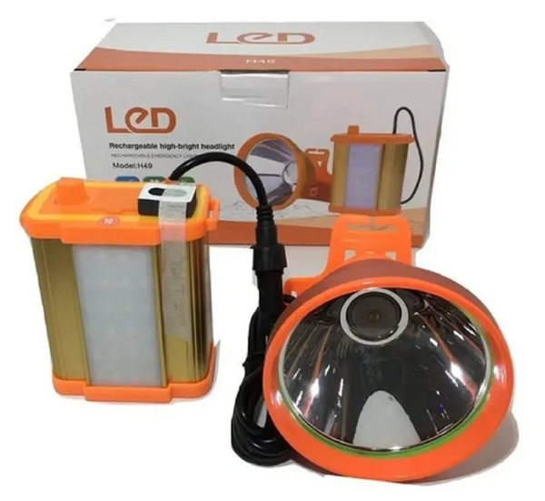 Foco Caceria Led Mineria Camping Usb Largo Alcance 300mts