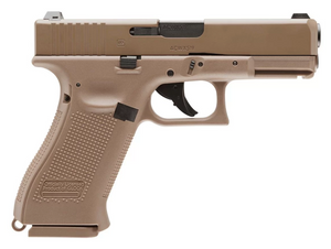 Pistola Umarex Glock 19X full Metal CO2 Blowback .177 BB Gun, Tan Cal 4,5