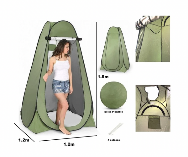 Carpa Caseta Baño Vestidor Portatil Camping