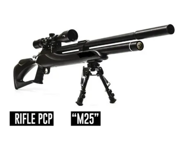 Rifle Pcp M25 + Bipode + Bombin + Mira 6-24x50
