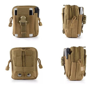 Bolso Poush Molle + Banano Tactico Militar